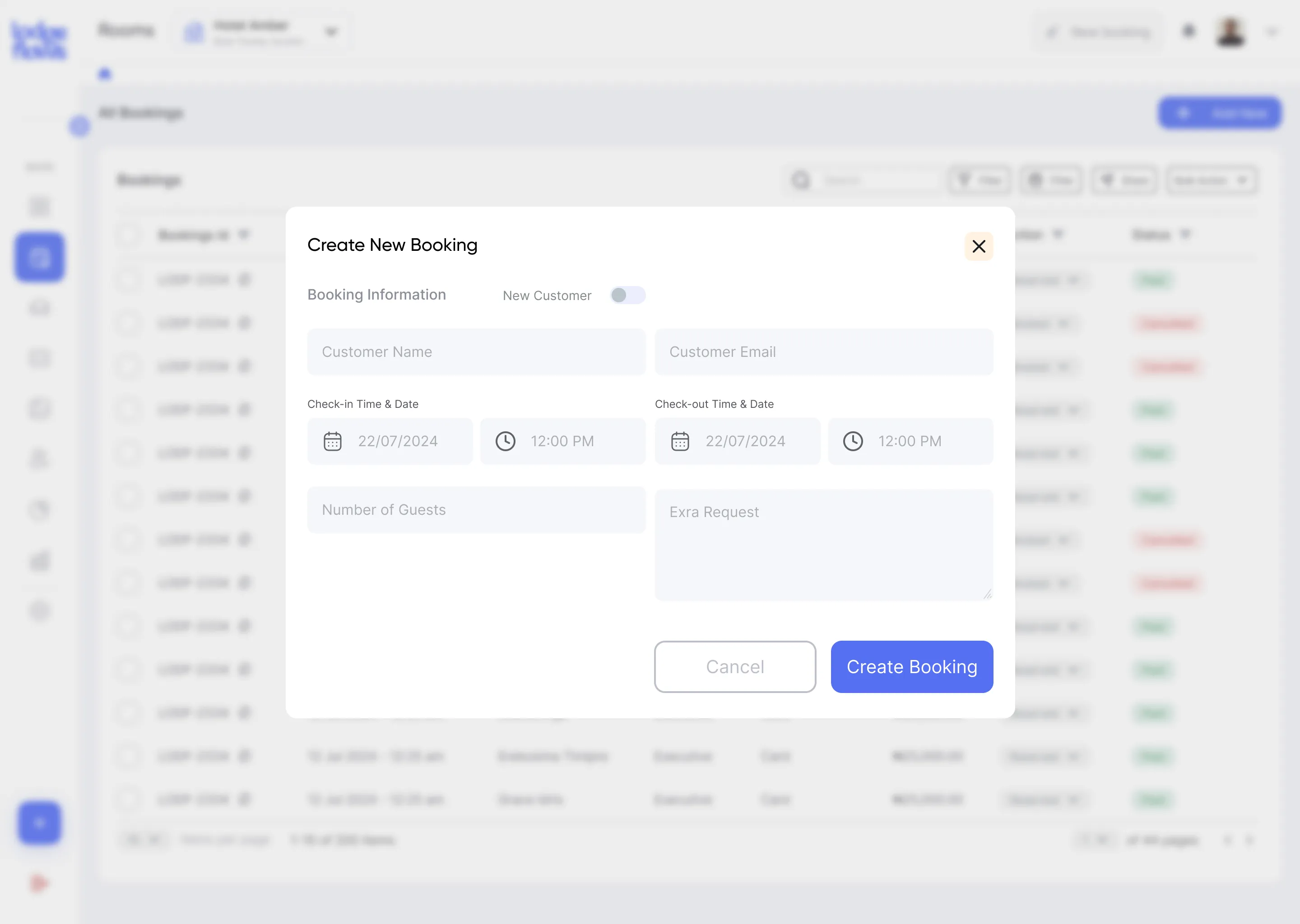 Create bookings